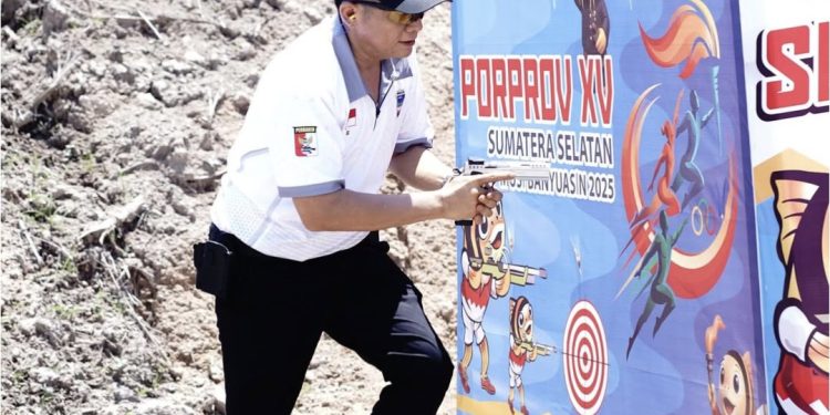 Bupati Enos Ambil Bagian di Porprov Cabor Tembak Cepat