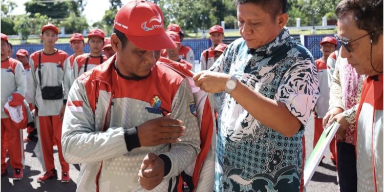 Bupati Enos Motivasi Atlet Disabilitas  Yang Ikut Bertanding ke Muba